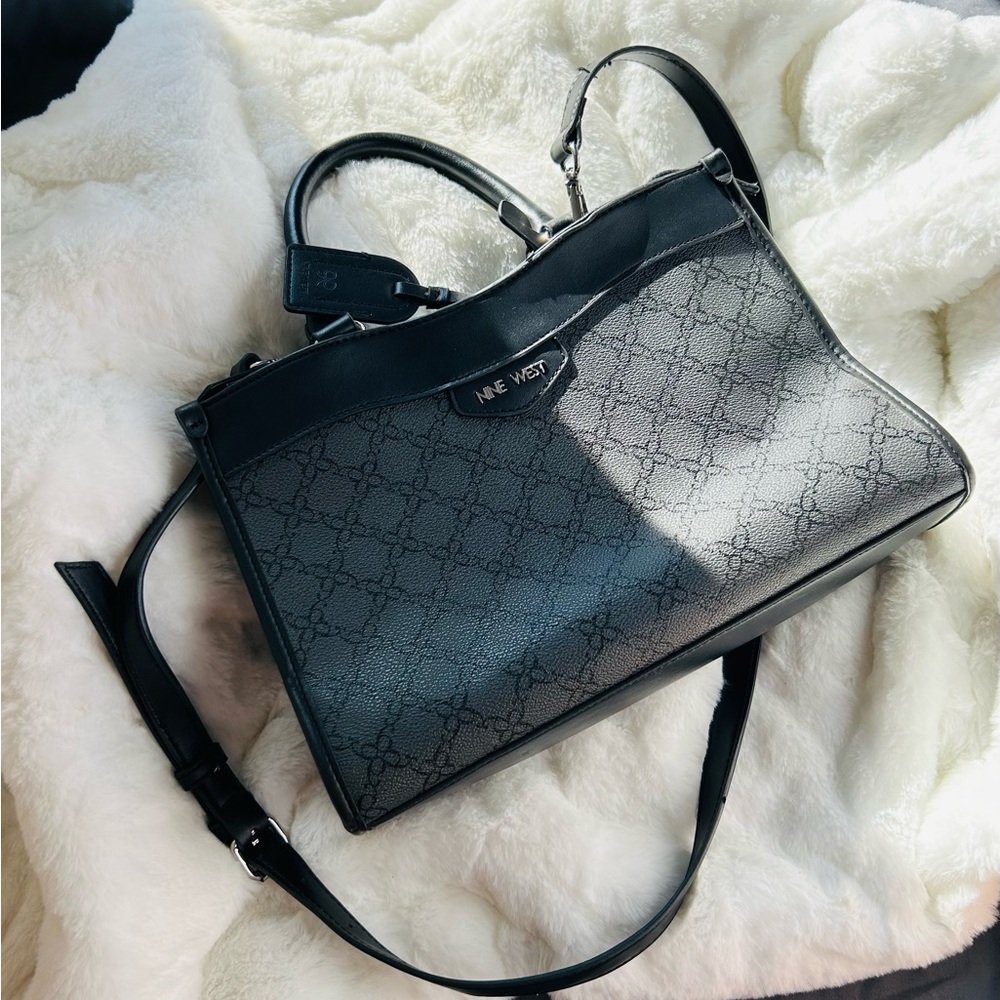 Nine West Elegant Black and Gray Tote